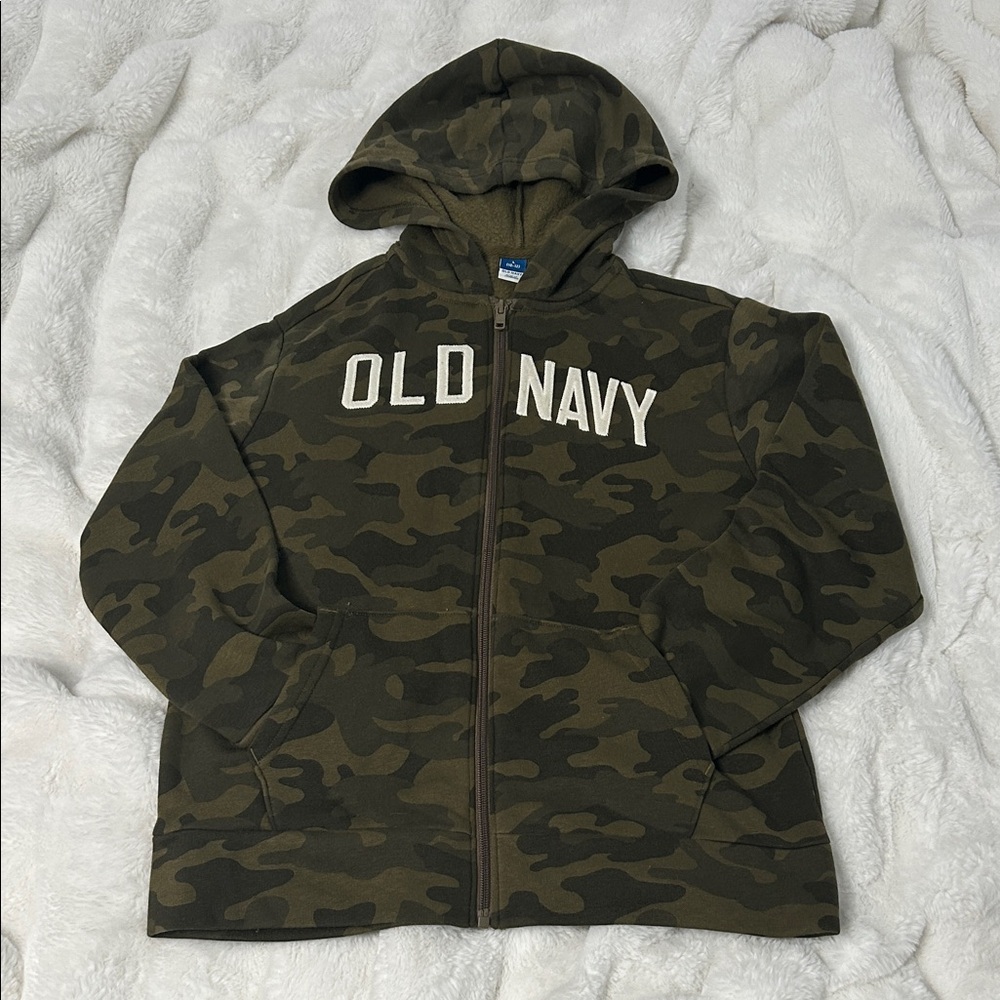Old Navy Camo Zip-Up Hoodie